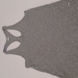 Pink Victoria's Secret grey racerback tank sizeSP sleepwear top cotton